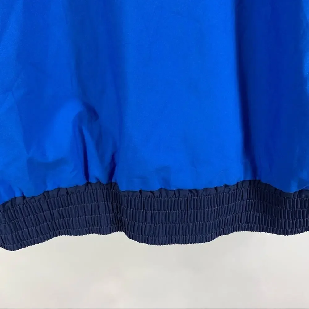 Blue Gore-Tex Blue Rain Jacket Front Zip Large Gorpcore Casual